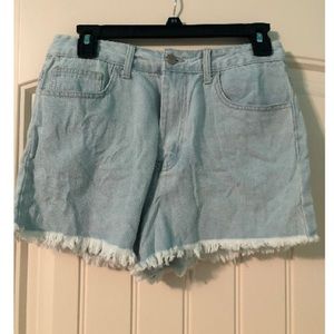 Forever 21 light denim shorts
